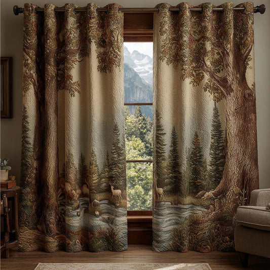 Forest Whisper Quilted Curtains NCU0QQ200