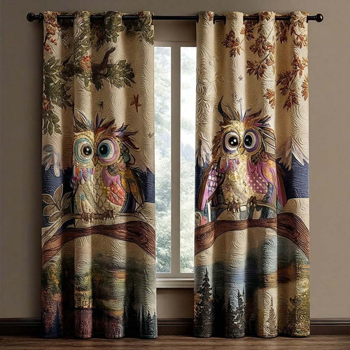 Forest Wisdom Quilted Curtains NCU0QQ214