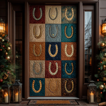 Front Porch Luck Quilted Door Cover NCU0DH553