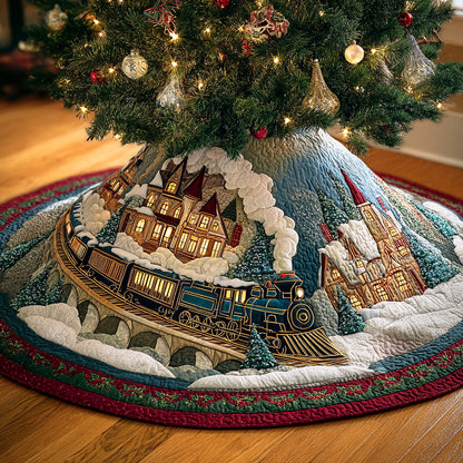 Frost Express Christmas Quilted Tree Skirt NCU0NTD800