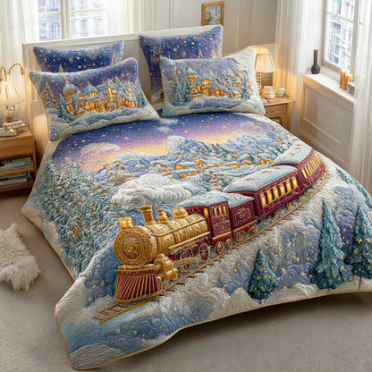Frost Rail Journey 3-Piece Quilted Bedding Set NCU0TD1058