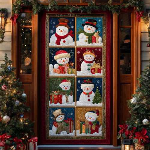 Frosted Friends Quilted Door Cover NCU0DX006