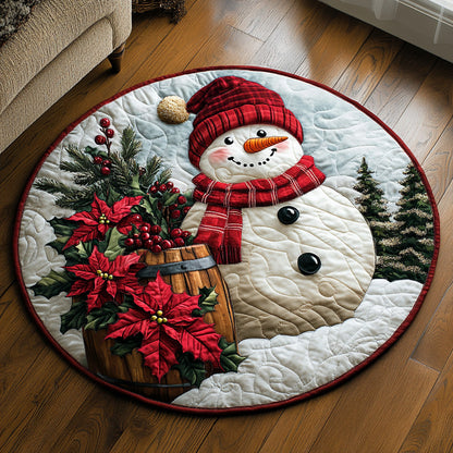 Frosted Joy Quilted Round Mat NCU0DH368