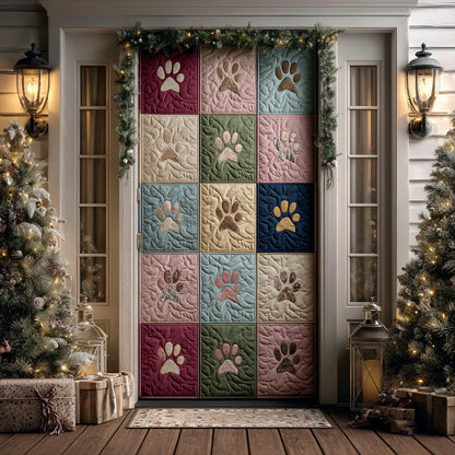 Frosted Paws Quilted Door Cover NCU0DH462