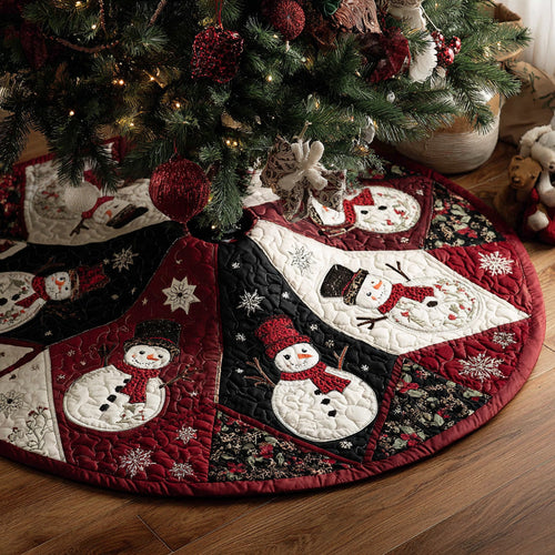 Frostlight Gathering Christmas Quilted Tree Skirt NCU0DH412