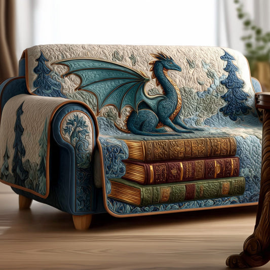 Frostscale Reader Quilted Sofa Cover NCU0DH443