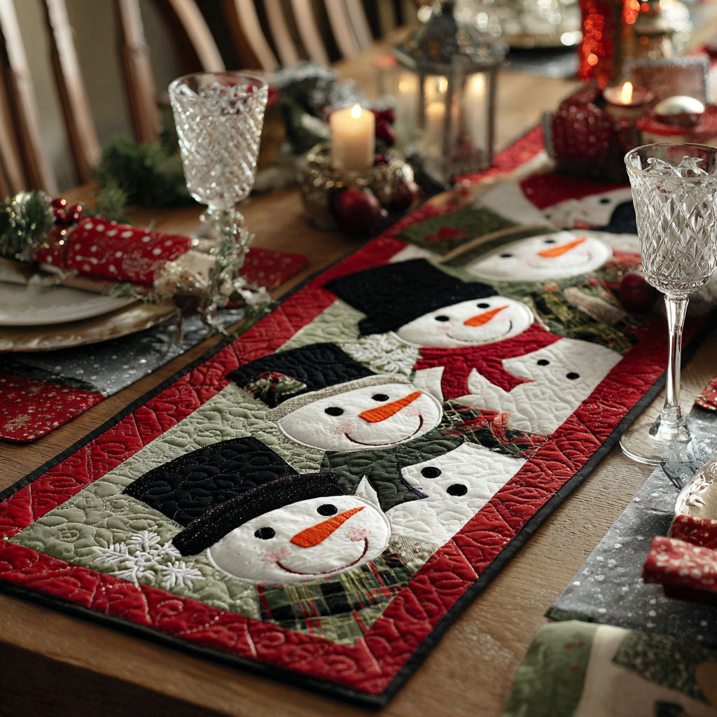 Frosty Friends Quilted Table Runner NCU0TP0056