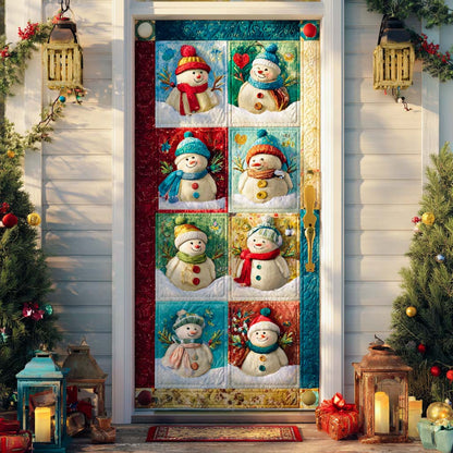 Frosty Greetings Quilted Door Cover NCU0DX001