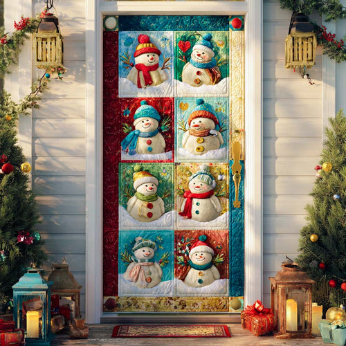 Frosty Greetings Quilted Door Cover NCU0DX001