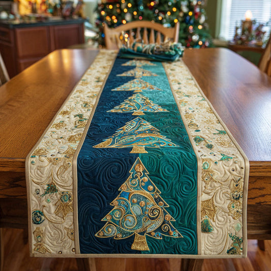 Frozen Woods Quilted Table Runner NCU0TV724
