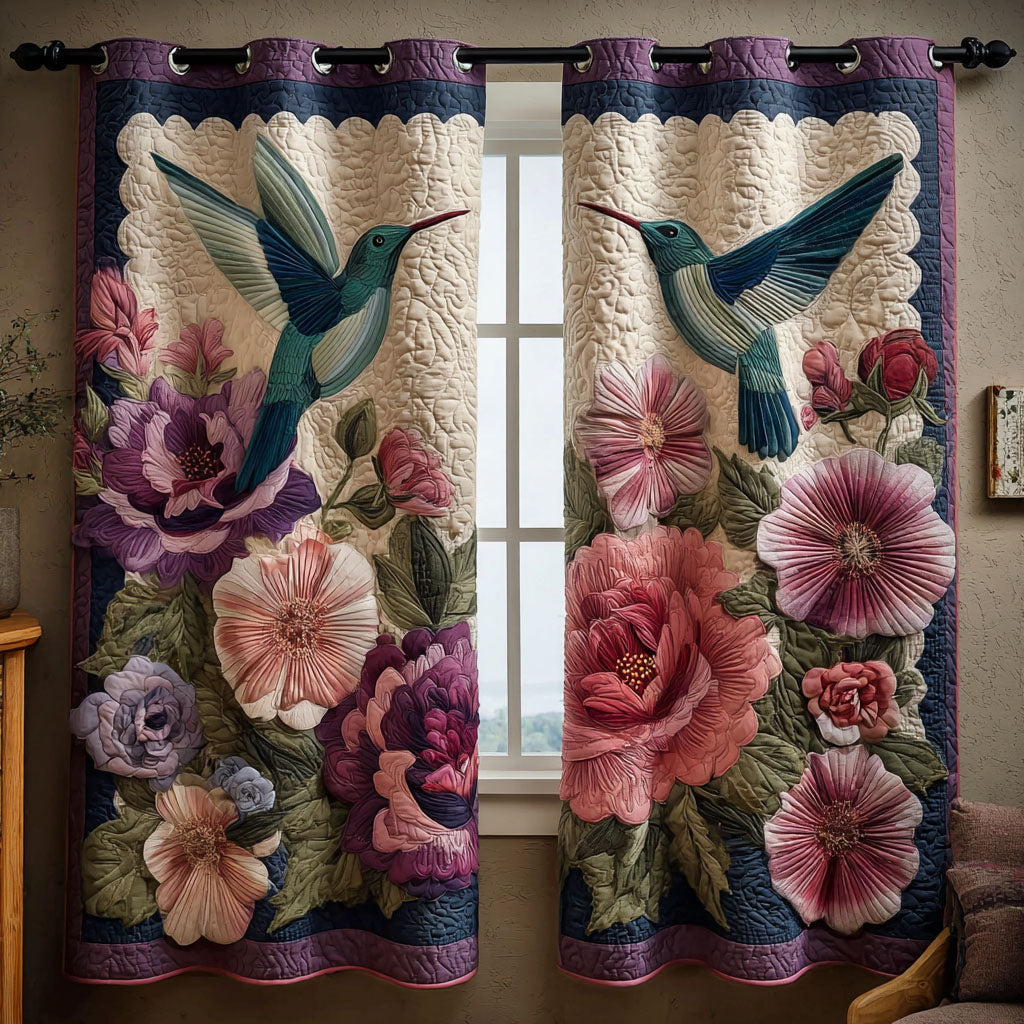 Garden Breeze Quilted Curtains NCU0TN185