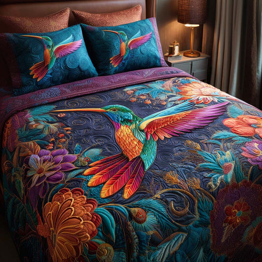 Garden Jewel 3-Piece Quilted Bedding Set NCU0TN75