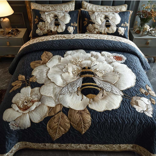 Garden of Queen 3-Piece Quilted Bedding Set NCU0QQ048