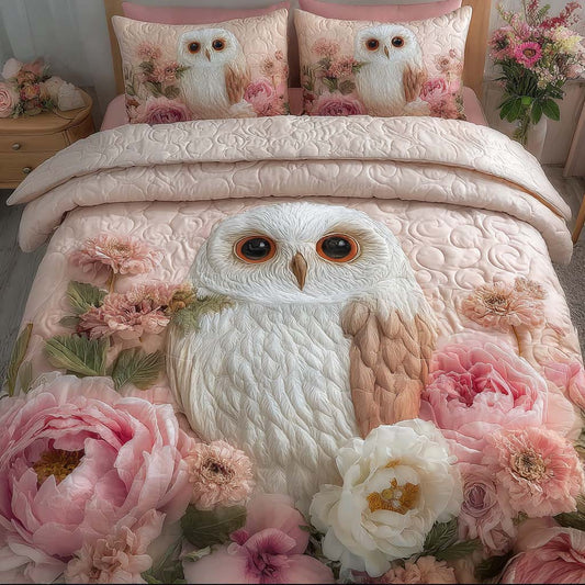 Garden of Serenity 3-Piece Quilted Bedding Set NCU0QQ059