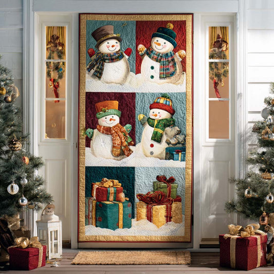 Gift of Snow Quilted Door Cover NCU0ND009
