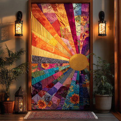 Golden Aura Quilted Door Cover NCU0TN147