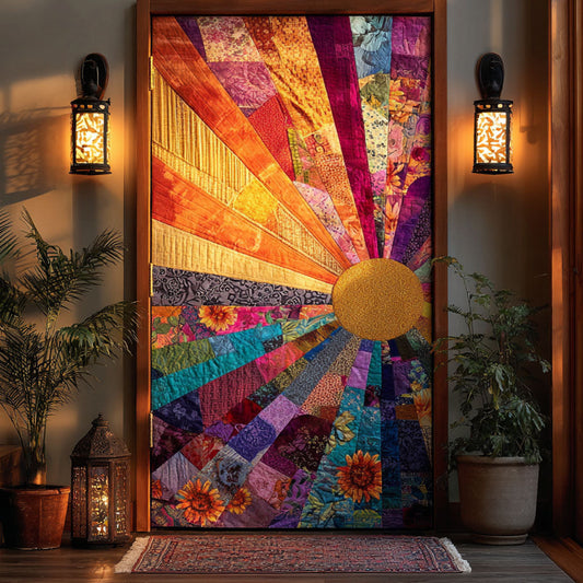 Golden Aura Quilted Door Cover NCU0TN147