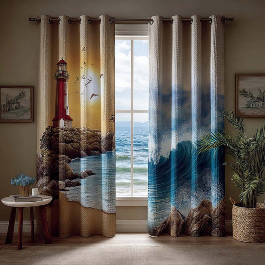 Golden Coast Quilted Curtains NCU0QQ195