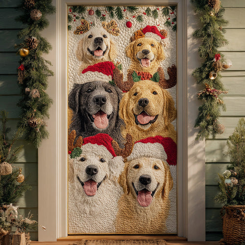 Golden Gathering Quilted Door Cover NCU0DH419