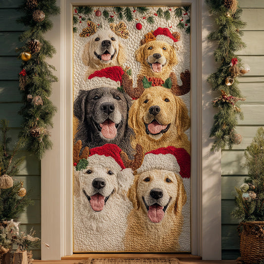 Golden Gathering Quilted Door Cover NCU0DH419