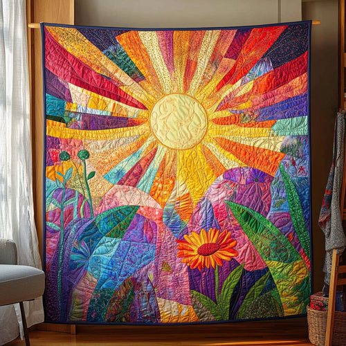 Golden Glow Quilted Blanket NCU0TN135