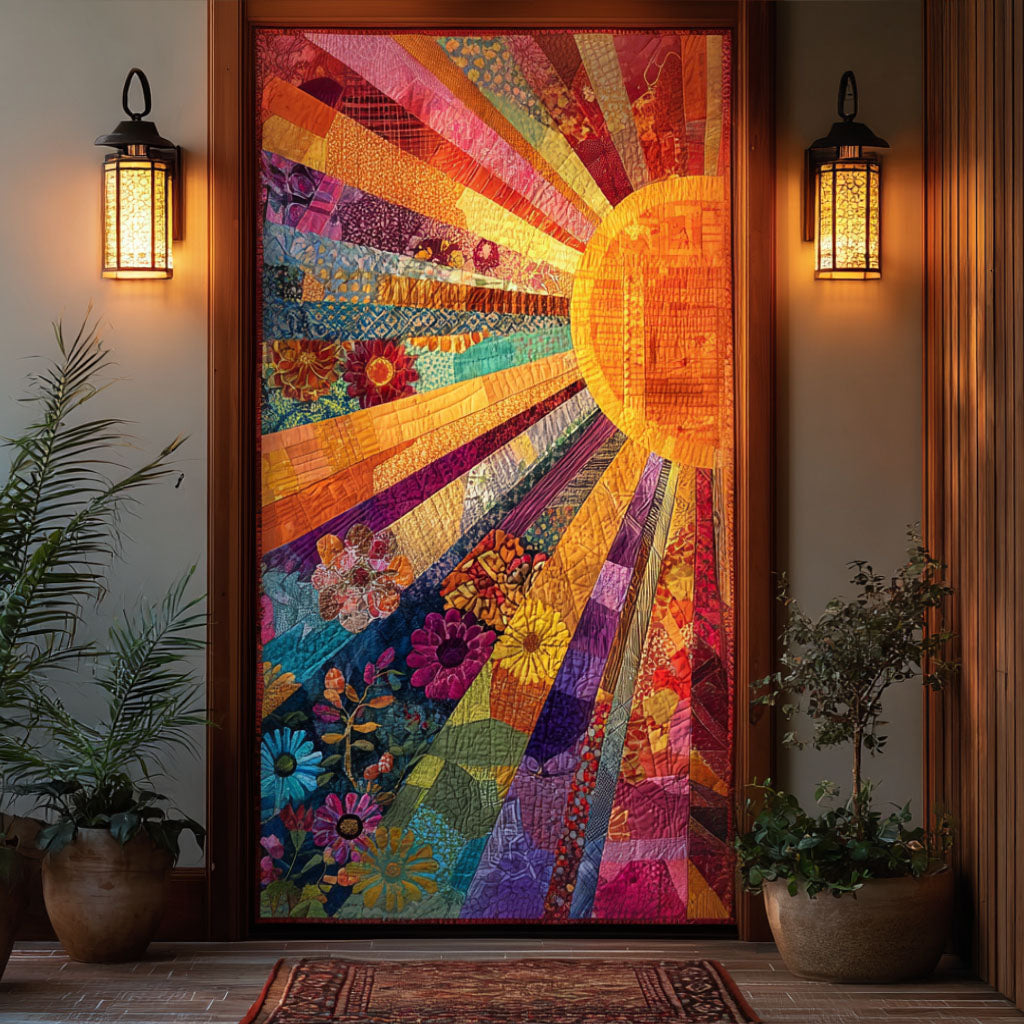 Golden Glow Quilted Door Cover NCU0TN149