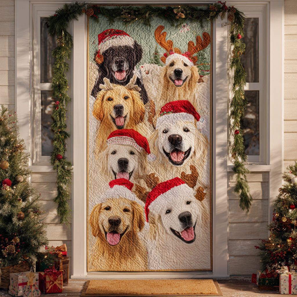 Golden Joy Squad Quilted Door Cover NCU0DH425