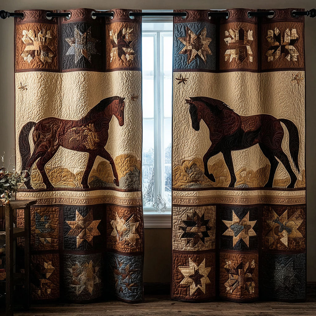 Golden Plains Quilted Curtains NCU0TN160