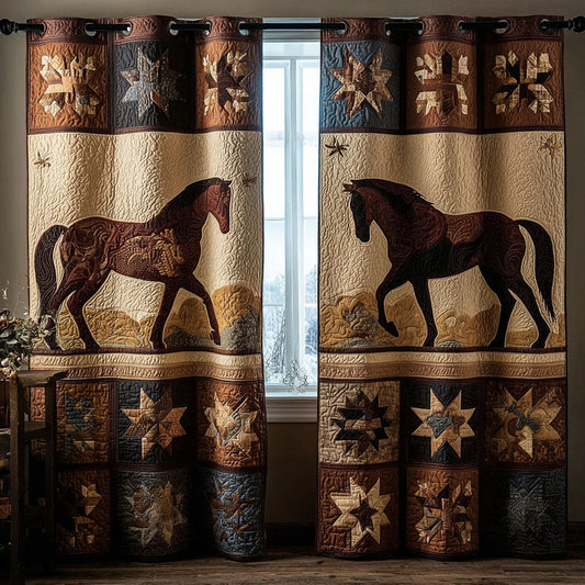 Golden Plains Quilted Curtains NCU0TN160