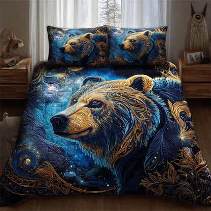 Golden Twilight 3-Piece Quilted Bedding Set NCU0QQ069