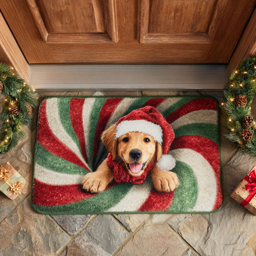 Golden Vortex Pup Doormat NCU0TD688