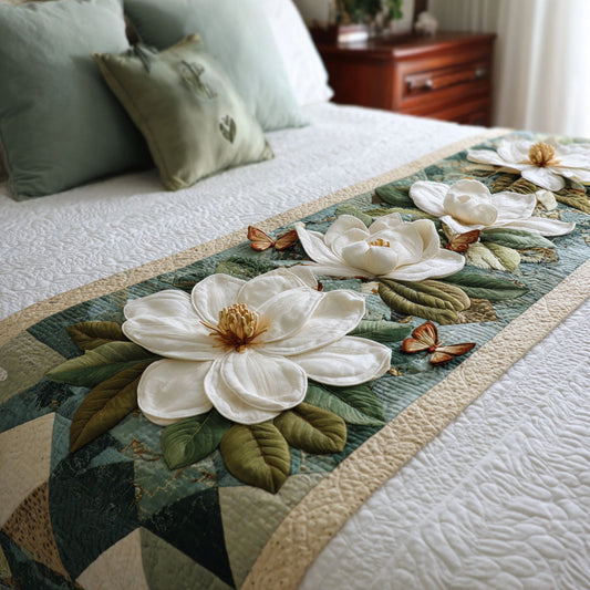 Grace Magnolia Quilted Bed Runner NCU0TN174