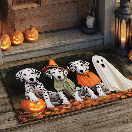 Halloween Squad Dalmatians Doormat NCU0XD824