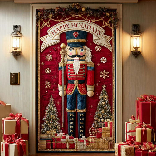 Happy Holidays Quilted Door Cover NCU0TN17