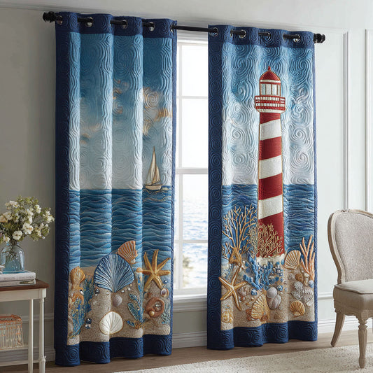Harbor Glow Quilted Curtains NCU0TN220