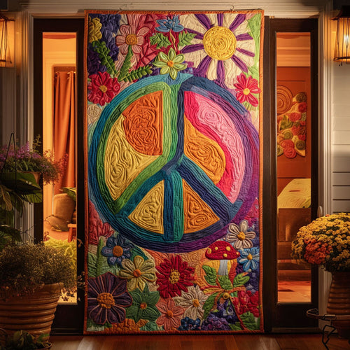 Harmony Waves Quilted Door Cover NCU0TP0009