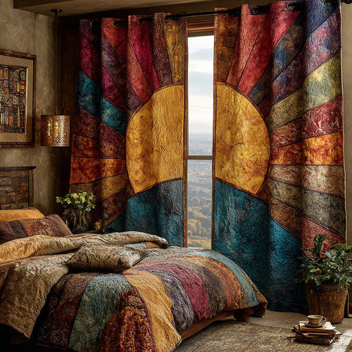 Harvest Light Quilted Curtains NCU0DH728