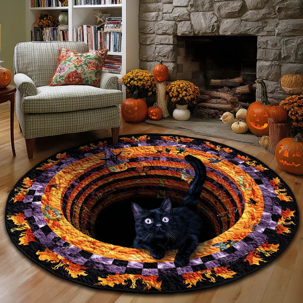 Haunted Hollow Quilted Round Mat NCU0VL2907
