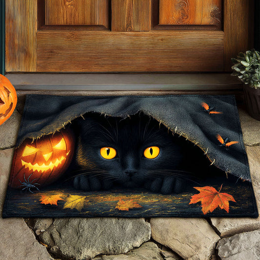 Haunted Pumpkin Cloak Doormat NCU0TD657
