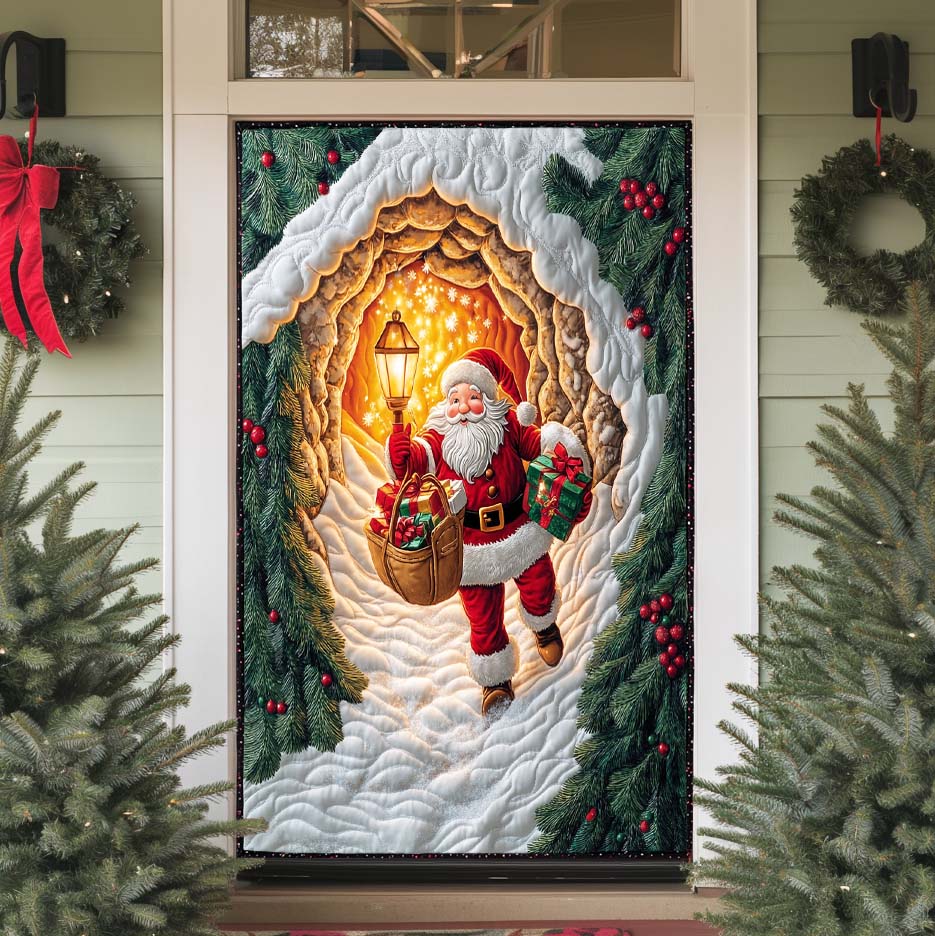 Here Comes Santa Quilted Door Cover NCU0NL075