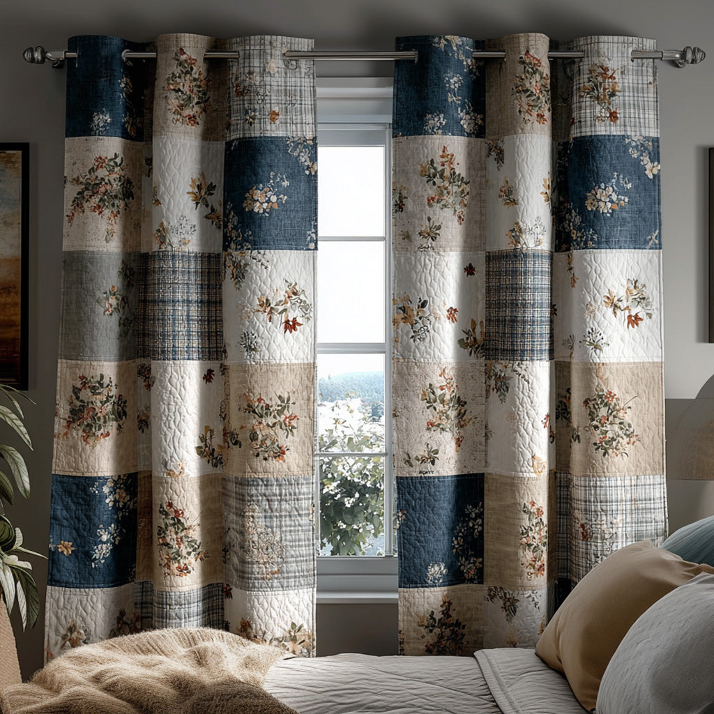 Heritage Blooms Quilted Curtains NCU0DH708