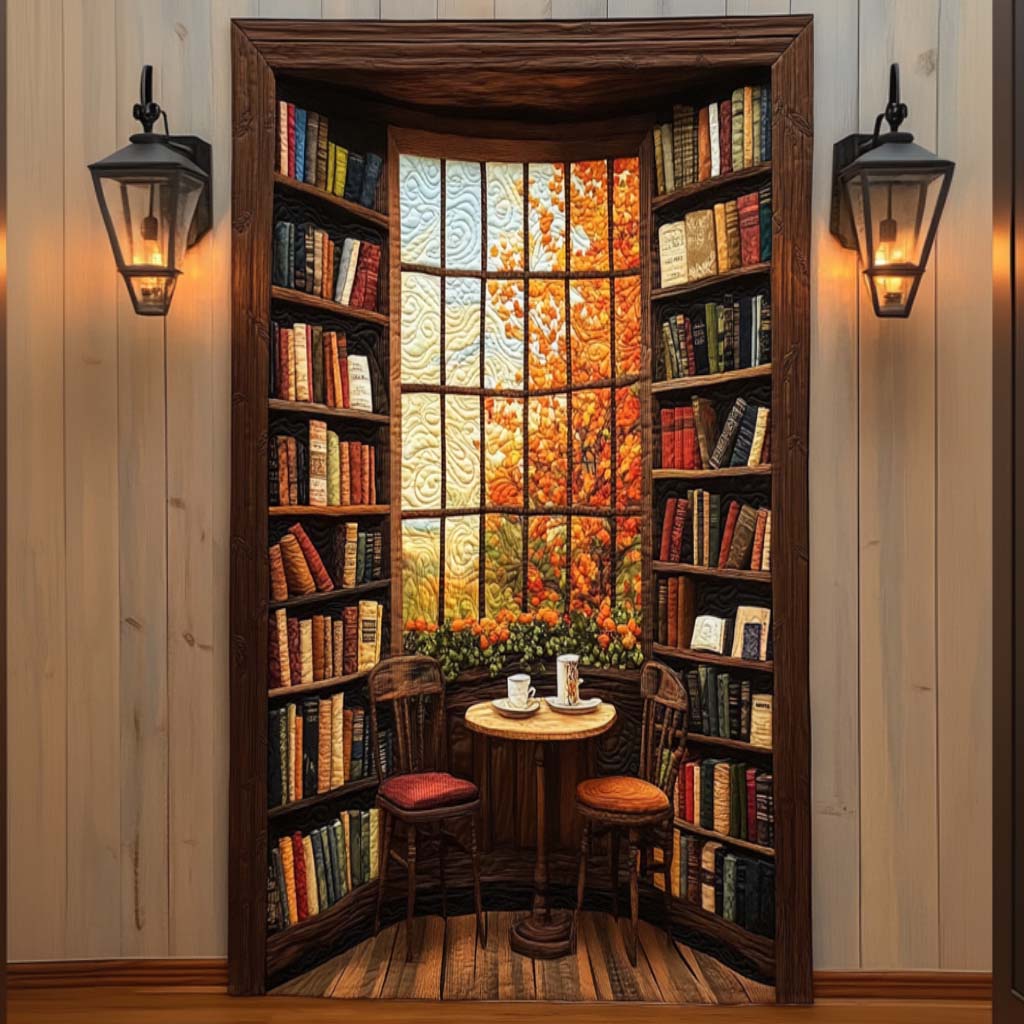 Hidden Bookroom Quilted Door Cover NCU0TN62