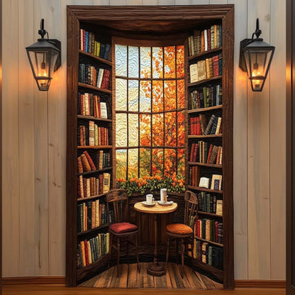 Hidden Bookroom Quilted Door Cover NCU0TN62