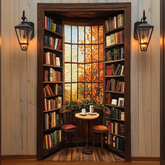 Hidden Bookroom Quilted Door Cover NCU0TN62