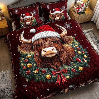 Highland Whisper 3-Piece Quilted Bedding Set NCU0NL207