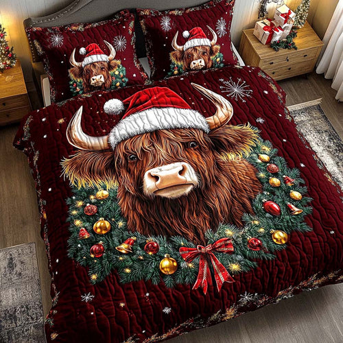 Highland Whisper 3-Piece Quilted Bedding Set NCU0NL207