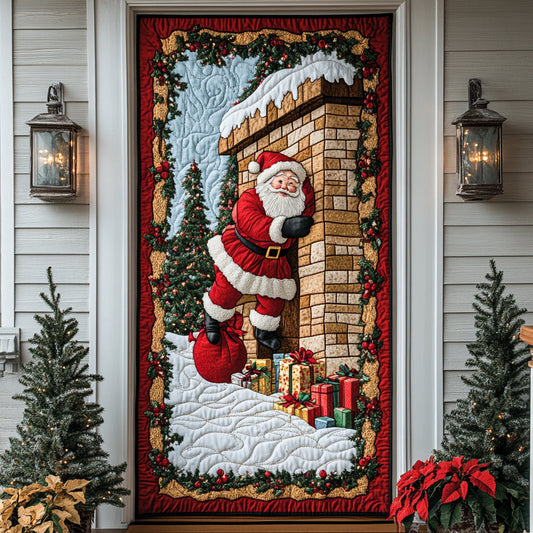 Holiday Santa Quilted Door Cover NCU0VD004