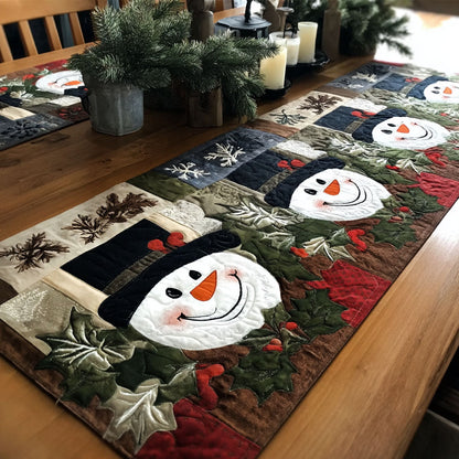 Holiday Snow Trail Quilted Table Runner NCU0TP0059