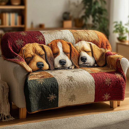 Holiday Snuggle Quilted Sofa Cover NCU0DH571