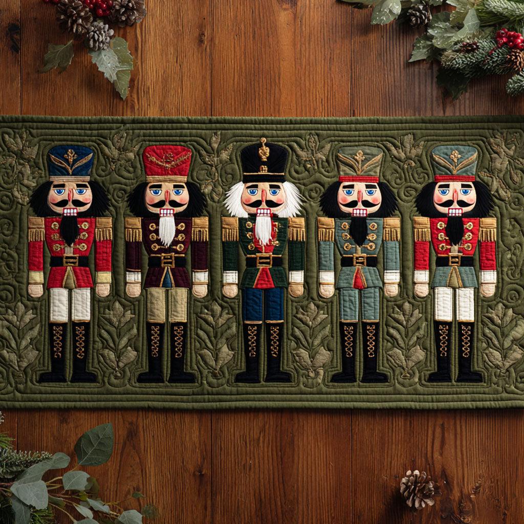 Holiday Soldiers Quilted Table Runner NCU0TP0060